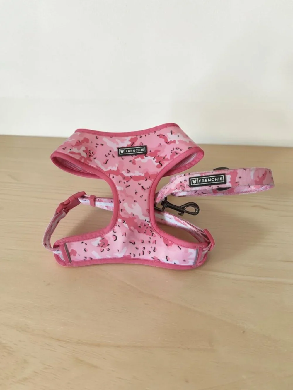 Frenchie Duo Reversible Harness & Matching Leash - Extra Large, EUC